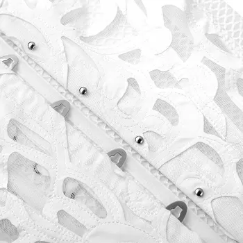 Moterų Seksualių Nėrinių Iki Akies PU Bustier Undertoob Korsetas Plieno Kaulų Erotika Liemenė Shapewear Viršūnes apatinis Trikotažas su Diržu Komplektas Victorian