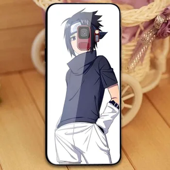 Naruto Sasuke Grūdinto Stiklo Mobiliojo Telefono Dėklai Samsung Galaxy Note 9 10 20 S8 S9 S10 S20 J4 Plius Lite Coque Shell Krepšiai