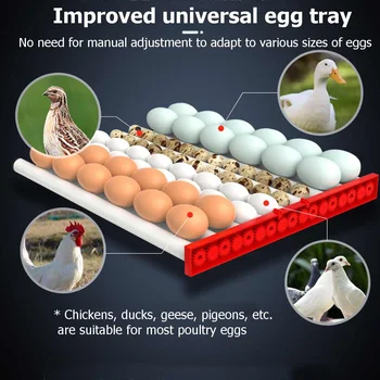 Naujas 70 Kiaušiniai Inkubatoriaus Ruožtu Dėklas Paukščių Inkubavimo Įranga, Viščiukų, Ančių Ir Kitų Paukščių Inkubatorių Automatiškai Įjungti Kiaušiniai