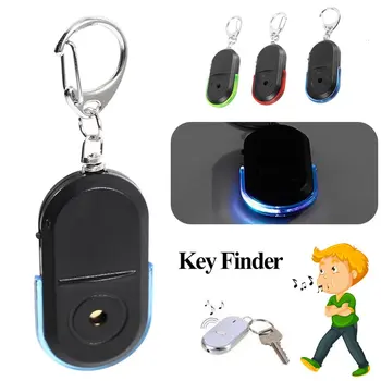 Naujas Nešiojamas Dydis Keychain Senų Žmonių Anti-Lost Signalizacija Key Finder Belaidžio Naudinga Švilpuko Garsas LED Šviesos Locator 