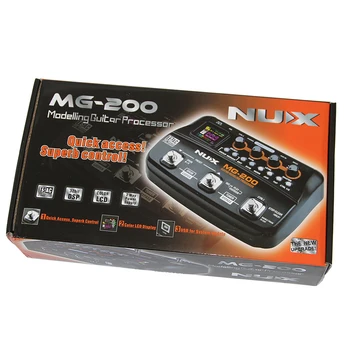 Naujas NUX MG-200 Gitara Modeliavimo Procesorius Gitara Multi-effects Procesorius su 55 Poveikio Modelius, EU Plug Aukščiausios Kokybės
