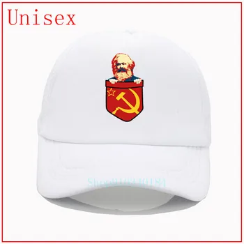 Naujausia Karlo M-arx Komunizmo Krūtinės Kišenėje Tėtis Skrybėlę medvilnės Beisbolo kepuraitę siuvinėjimo gorras hombre kepurės vyrams beisbolo kepurės
