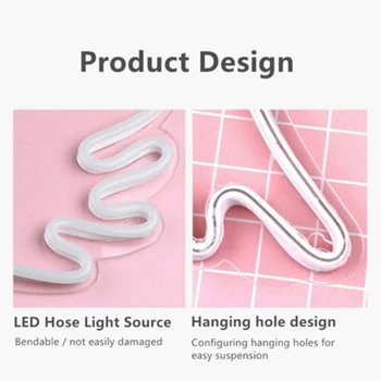 Neonas LED Modeliavimo Lempos In Ice Cream Modeliavimas Šviesos Vidaus Apdaila, Miegamasis Apdailos PVC Lempos
