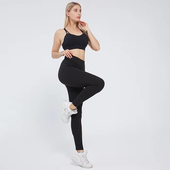 NORMOV Atsitiktinis Fitneso antblauzdžiai Kieta moteris, Kvėpuojantis elastingumą kelnės Slim aukšto juosmens treniruotės, antblauzdžiai