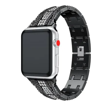 Nuorodą apyrankę, dirželį, Apple watch band serijos 4 3 2 1 38mm 44mm juosta 42mm 40mm Liuminescencija Moterų žmogus Watch Band laikrodis ant riešo