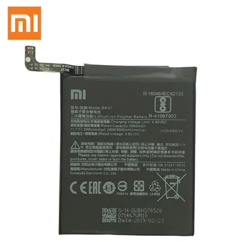 Originalus Telefonas, Baterija Redmi 6 Baterijos Xiaomi hongmi 6A BN37 Pakeitimas, Baterijos Mažmeninė Pakuotės Raudonųjų ryžių Redmi6 bateria