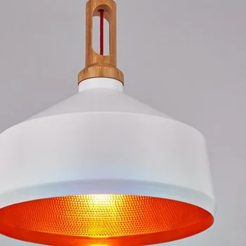 Paprasta Loft Stiliaus Medžio, Aliuminio Droplight Modernios LED Pakabukas Šviesos Armatūra Gyvenimo Valgomasis Kabo Lempa Namo Apšvietimas