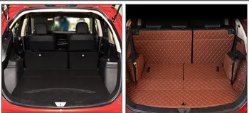 Pasirinktinis tilptų automobilio bagažo skyriaus kilimėlis Mitsubishi Outlander Ulonas ASX Pajero sport V73 V93 automobilių optikos visi oro kiliminė danga, grindų linijinės