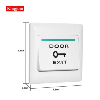 Patvarus Prieigos kontrolės exit mygtuką įeigos kontrolės sistema bus automatiškai iš naujo nustatyti normaliai atviras signalas, atleiskite mygtuką