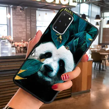 PUNQZY Mielas Panda Liūtas, Tigras Gėlių Meno Telefoną Atveju Huawei P40 lite 30 Pro P20 Garbė 30 lite mate 40 Minkštos TPU Silikono Padengti