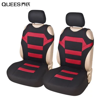 QUEES 4pcs Automobilių Sėdynės Padengti Liemenė Audinys Sėdynės Apsauga Pagalvėlė Dviejų Priekinių Sėdynių Auto Interjero Stiliaus Automobilių Reikmenys Prekės