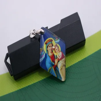 Religinių Mergelės Marijos su Vaiko Medalis Apyrankės Karoliukai, Saint Raphael Medalis Papuošalai, Religinių Santa Ana Medalis