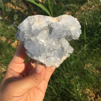 Reti! 1pcs didelio dydžio natūralus mėlyna kristalų širdies geode Reiki gydomasis mineralinis mėginių ėmimas ir vidaus apdaila
