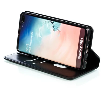 Retro Odos Rankinė Case For Samsung Galaxy Note 8 9 10 S7 S8 S9 S10 S20 Plus Ultra J3 Skyrius J4 J5 J6 J7 J8 Prabanga Piniginės Padengti Atvejais