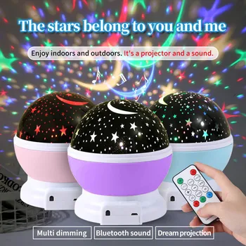 Romantiška Žvaigždėtas Dangaus Projektorius, USB jungtį, 