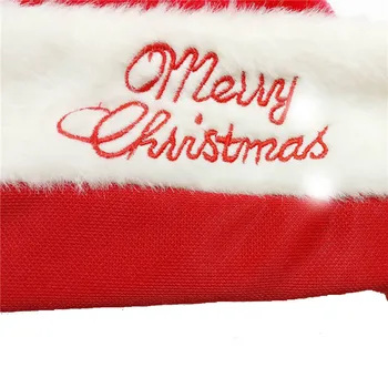 Rudenį Ir Žiemą Klasikinis Pliušinis Šilta Raudona Balta Pliušas Su Plaukų Kamuolys Bžūp Kalėdų Skrybėlę Santa Claus Minkštas