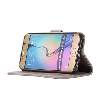 Samsung Galaxy S7 S 7 Krašto G935 Apversti Piniginės Odinis dėklas SM G935F G935FD G935S G935A G9350 G935W8 G935V G935R4 Kortelės Lizdas Krepšys