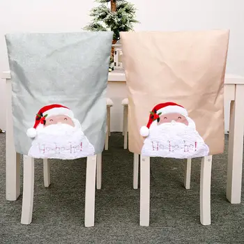 Santa Claus Sniego Kėdė Padengti Linksmų Kalėdų Dekoracija Namuose Kalėdos Vakarienė Papuošalai Navidad Krest Dekoro 2020 Naujųjų Metų 2021