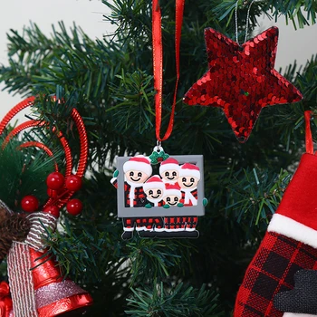 Santan Senelis Kalėdų Pakabukas PVC Kabantys Papuošalai 2020 Kalėdos Šeimos Vaikai Dovanos, Patalpų, Namų Dekoro Kalėdų Dekoracijos