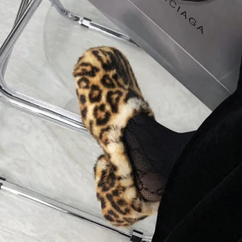 Seksualus Leopard Moterų Siurbliai, Aukšti Kulniukai, Suapvalinti Tne Batai Moterims, Storas Kulnas Mary Jane Bateliai Vandeniui Platforma Zapatos De Mujer 2020 M.