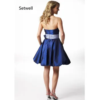 Setwell 2017 Gražus, Tamsiai Mėlynos Homecoming Suknelės Žavinga Stebėjimo Backless Homecoming Suknelė Seksualus Mini Trumpas Prom Dress