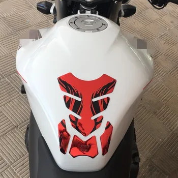 Sidabras Raudonas Auksas 3D Motociklo Kuro Bakas Trinkelėmis Decal Raštas Dangtelio Lipdukas Universalus Honda Yamaha Kawasaki, Suzuki Harley