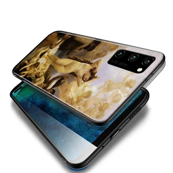 Silikono Padengti Veneros Gimimas Naftos meno Telefoną Atveju Huawei Honor 30 20 Pro 10i 9A 9S 8X 9X 10 9 Lite 8 8A 7A 7C Pro