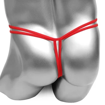 Siuvinėjimo Bailys Thong Kelnaitės, skirtos Vyrų apatinis trikotažas Atvira Tarpkojo Sexy Gay Bikini apatinis Trikotažas Jockstrap Vyrų G string T Nugaros apatinės Kelnės