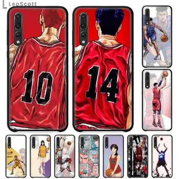 Slam dunk Sakuragi Japonijos Komiksų krepšinio Telefoną Atveju Huawei honor Mate P 9 10 20 30 40 Pro 10i 7 8 x Lite nova 5t Minkštas