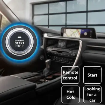 Smart Mygtukas PKE Automobilių Signalizacijos Pasyvus imobilizavimo Automobilių Sistemos, Variklio Start Stop Mygtukas Nuotolinio Starter Smūgio Jutiklis X5 namo saugiai