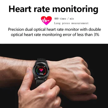 Smart Watch Vyrų Sporto Treniruoklių Aktyvumo Seklys Širdies ritmo 