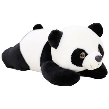 Smulkių Gyvūnų iškamšų Mielas Panda Miega Iškamšos Minkštas Žaislas Merginos Gimtadienio Peluches Grandes Kawaii Apdaila Kambario KK60MR