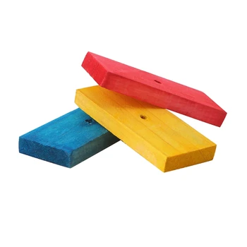 Spalvinga Stačiakampio Medienos Blokai Kramtyti Žaislus Priedai Pet Žiurkėnas Triušių, Paukščių LX9C