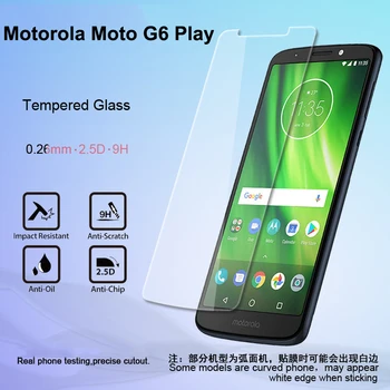 Stiklo Motorola Moto G6 Žaisti Screen Protector Anti-sprogimo Grūdintas Stiklas Motorola Moto G6 Žaisti Stiklo Telefonas Kino 5.7