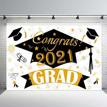 Sveikinu 2021 Grad Fone Baigimo Šalis Prom Portretas Fone Juodas Dangtelis Reklama Šventė Photoshoots Plakatai