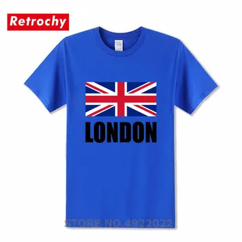 Sąjungos Vėliava Didžiosios Britanijos - Londonas Marškinėliai Vyrams Miesto Madinga Brand T-shirt Vyrai Riedlentė Grobis Viršūnes Tees Minkštas Medvilnės Marškinėliai