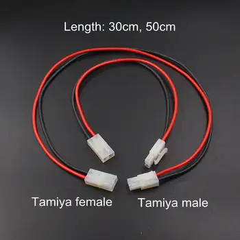 Tamiya stiliaus jungtis vyrų ir moterų 10cm, 50cm 30cm 14/16AWG minkšto silikono pratęsimo švino RC hobis kabelio pajungimo jungtys