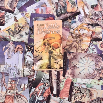 Taro Little Prince Korteles Denio 78 Kortų Ir Mokomoji Knygelė Būrimą Skaityti Love Moon Šalia Manęs Pradedantiesiems