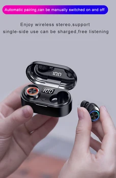 TWS Ausinių Smart Touch Hifi Stereo Sporto Ausinės Bevielės Ausinės