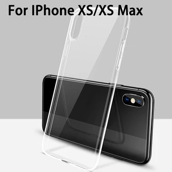 Ultra Plonas Aišku, Skaidrios TPU Silikono Atveju atsparus smūgiams IPhone XS/XS Max Apsauginį kiautą Telefono dėklas Skirtas IPhone XS/XS Max