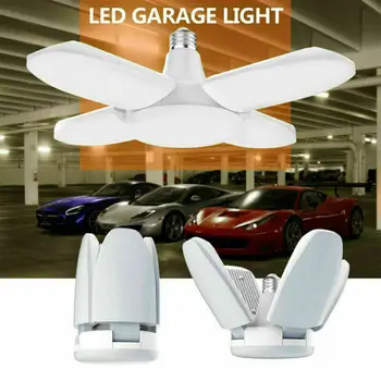 Universalus Deformuojamieji Tri-Fold Lempa LED Reguliuojamas Trimis Šviesos Garažas Aukštas Bay Lemputė 60W
