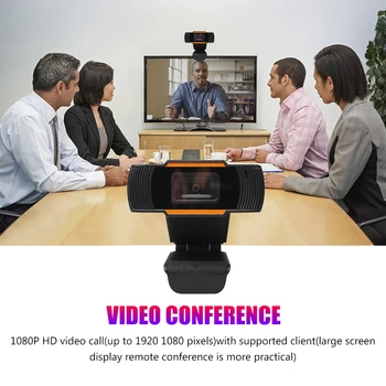 USB2.0 Plug n Play Web Kamera 1080P HD Kameros su Built-in MIC Pasukti PC Skaitmeninis USB Video Recorder for Home Office
