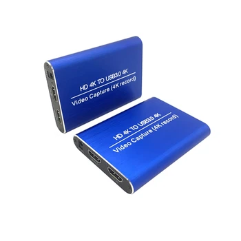 USB3.0 HDMI į HDMI HD Capture Card Gyventi Lauke Palaiko 4K 60 Kadrų Įvesties ir Išvesties 30 Kadrų Įrašymas