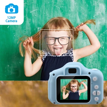 Vaikai Fotoaparatas, Skaitmeninė Vaizdo Kamera Dovana Amžiaus 4 5 6 7 8 9 10 Metų amžiaus Mergaičių, Mini Įkrovimo ir atsparus smūgiams Kamera Creative