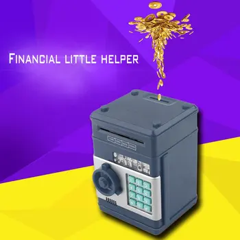 Vaikams, Cartoon Elektroninių Pinigų Banko Saugumo Piggy Bank Mini ATM Slaptažodį, Monetų, Pinigų Taupymas Smart Box Balso Žaislai