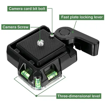 Vaizdo kamera, vaizdo Kameros Trikojis Monopodzie Kamuolį Galva QR-40 Greito atjungimo Gnybtas Adapterio Plokštė su Plokšte Dvigubo Draudimo Mygtuką VEIDRODINIŲ Ca