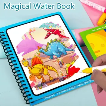 Vandens Piešimo Knyga Spalvinimo Knygelė Doodle Doodle Pen Piešimo, Tapybos Švietimo Gimtadienio Valdybos Dovanų Žaislų Vaikams B1F5