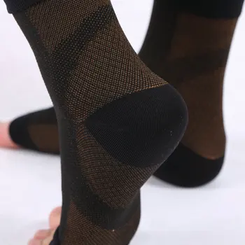 Vario fiber kulkšnies apsauga, kulno sporto bendros apsaugos glaudinimo kojinės, veikia anti-koja fasciją kojinės kvėpuojantis kojinės