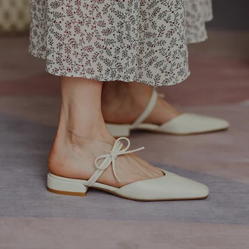Vasaros 2020 naujas mados aikštė galvos odos sandalai storas kulnas sandalai pusė šlepetės baotou laukinių lankas moterų batai Z827