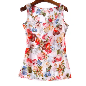 Vasaros Moterų marškinėliai 16 Stilių Gėlių Spausdinti Ponios Blusa Feminina Viršuje Tee Marškinėliai Plius Dydis Pigūs Drabužiai Kinijos Moterų Topai